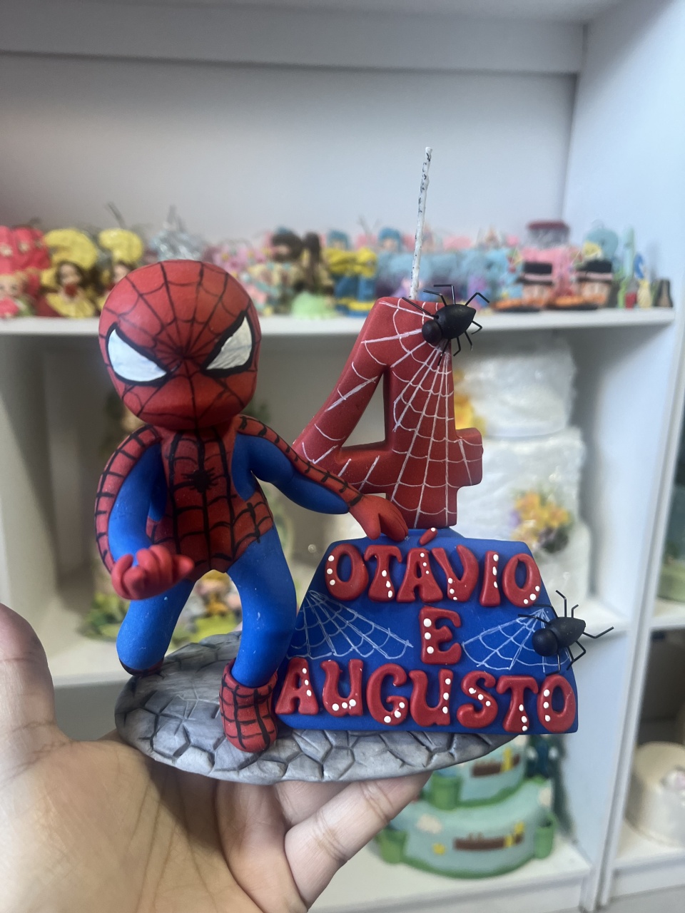 Topo de Bolo Homem Aranha - Cantinho dos sonhos 