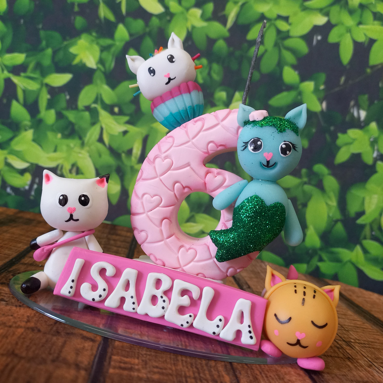Vela Em Biscuit Casa da Gabby - Cantinho dos sonhos 
