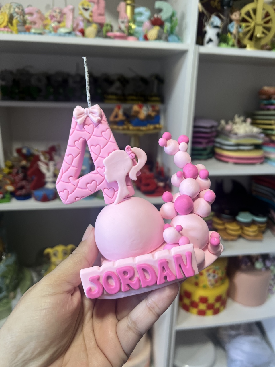 Vela Em Biscuit Barbie - Cantinho dos sonhos 