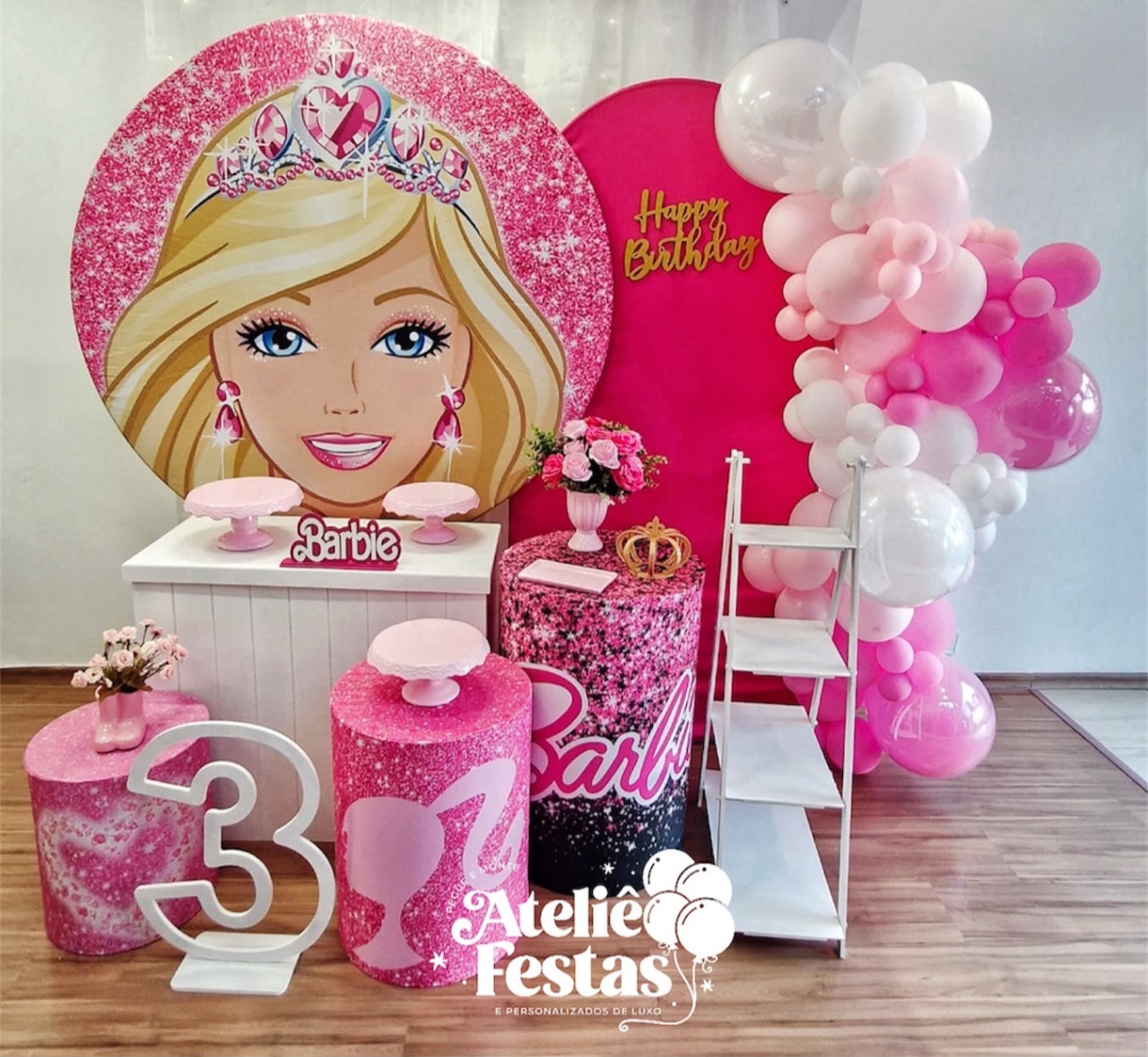 Kit Prata Barbie - Ateliê Festas