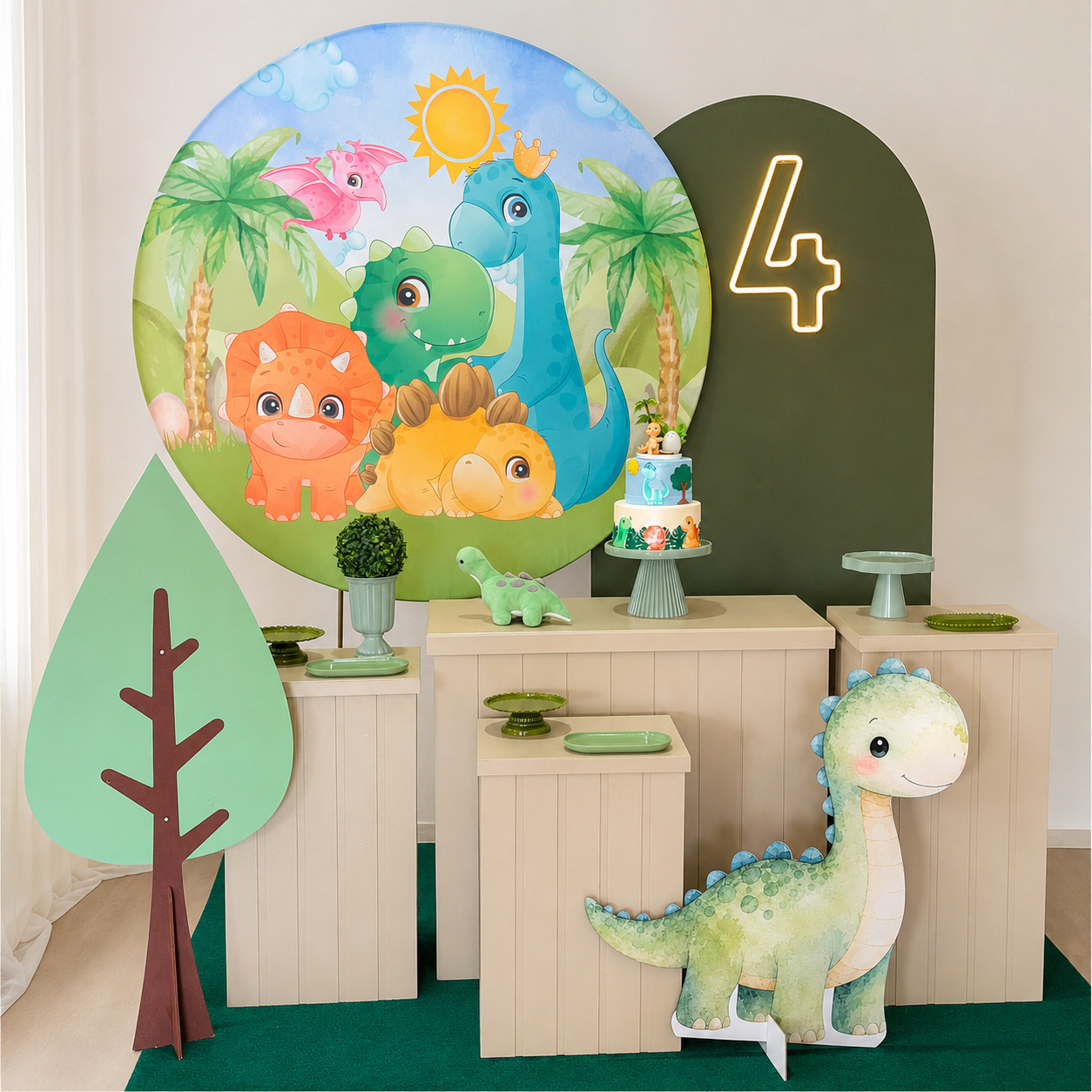 Kit Ouro Dino Baby - Ateliê Festas