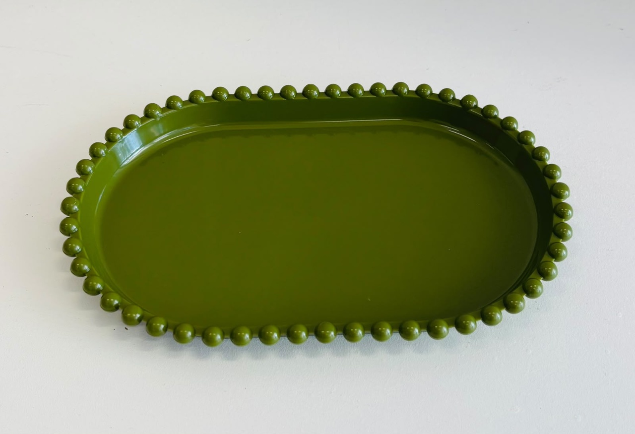 Bandeja Sem Pé Verde Oliva (Acrílico) - Ateliê Festas