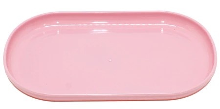 Travessa Oval Rosa Candy (Acrílico) - Ateliê Festas