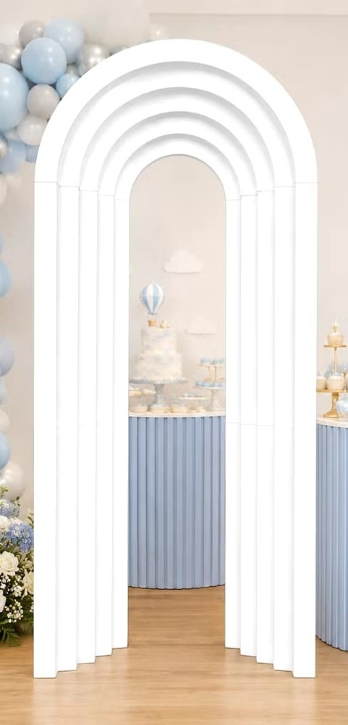 Painel Portal 3D Branco - Ateliê Festas