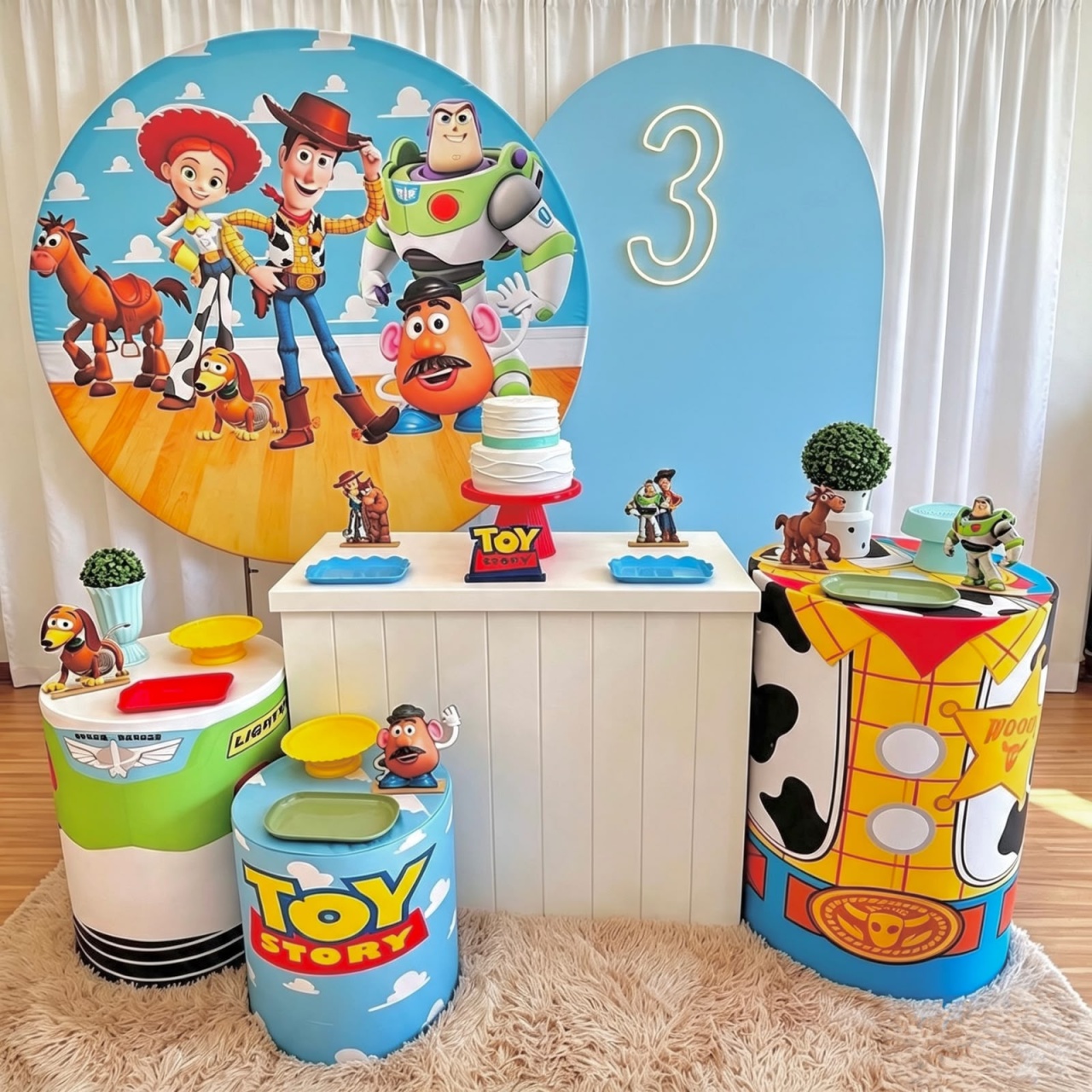 Kit Ouro Toy Story - Painel Azul Candy - Ateliê Festas
