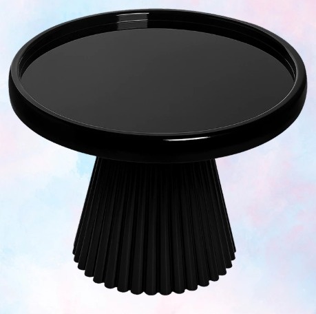 Boleira Elegance Preta 25Cm Diâmetro - Ateliê Festas