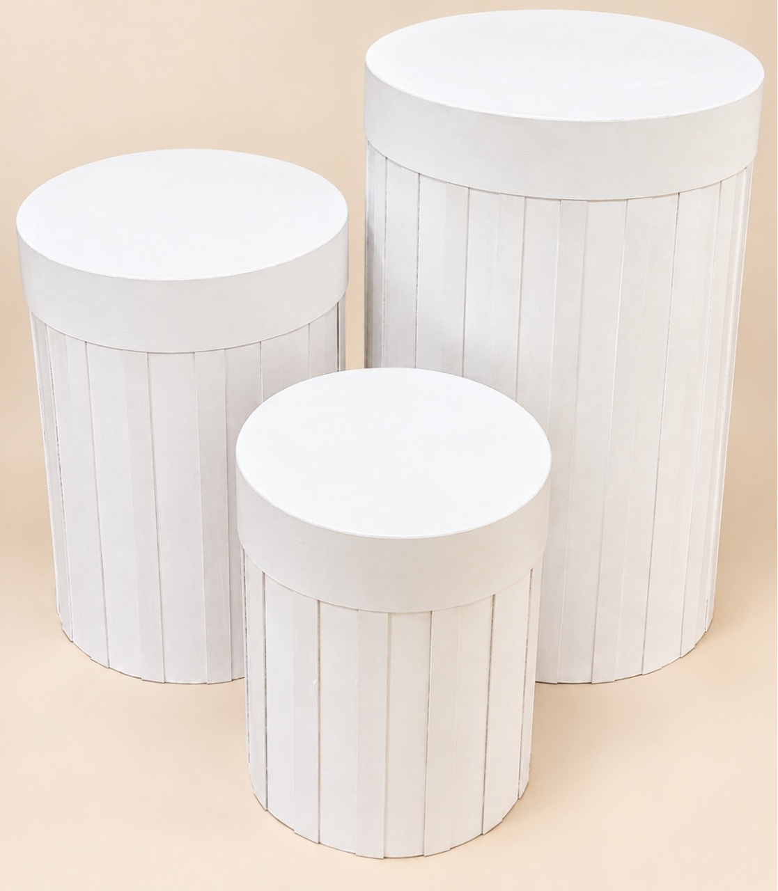 Trio de Cilindros Ripados 2D - Ateliê Festas