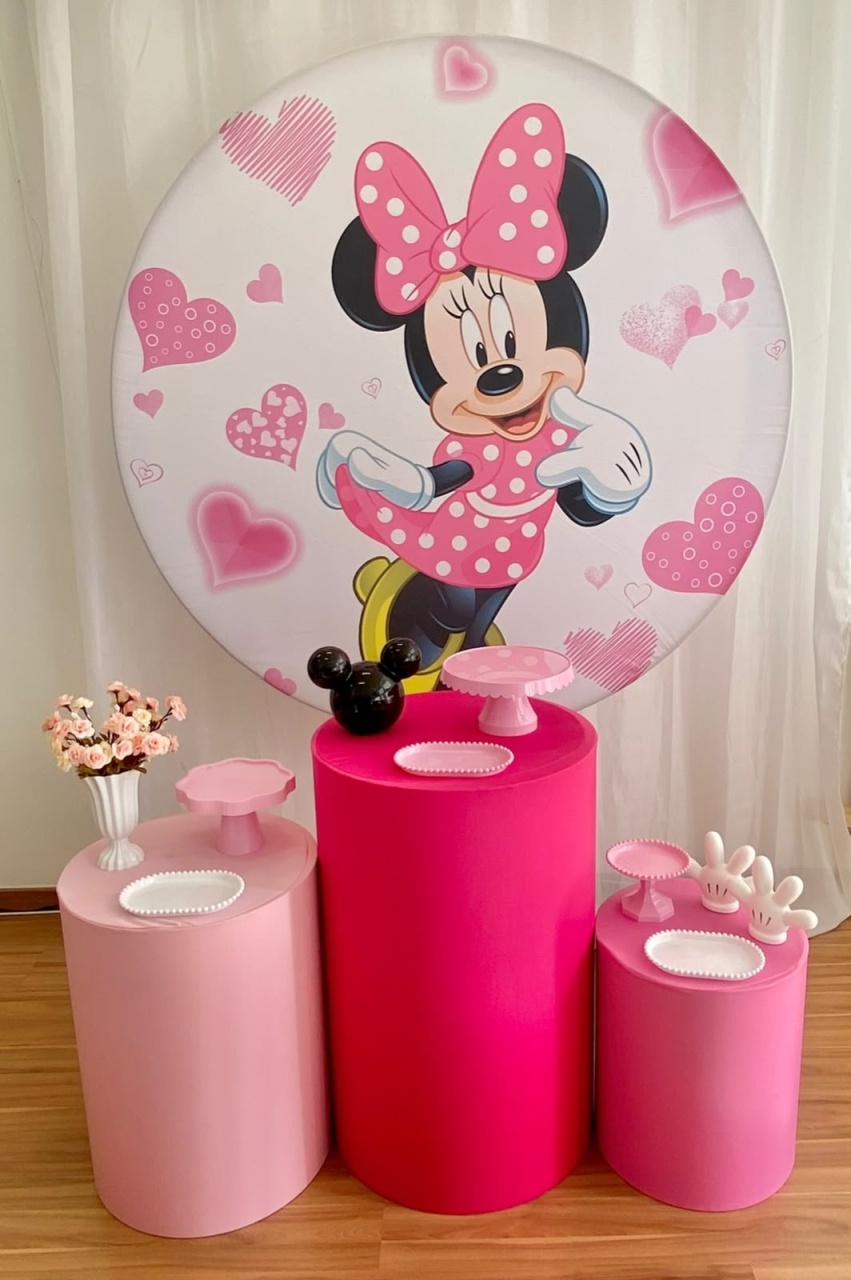 Kit Básico Minnie Rosa - Ateliê Festas