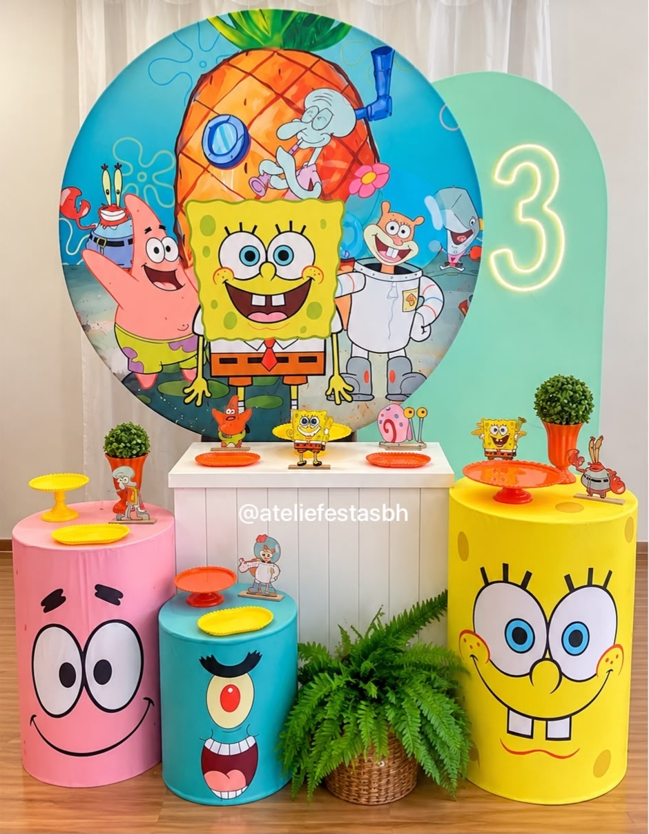 Kit Prata Bob Esponja - Ateliê Festas