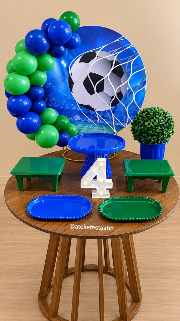Mini Kit Festa Na Mesa Futebol - Ateliê Festas