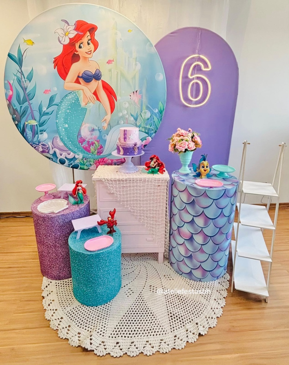 Kit Ouro Ariel - Pequena Sereia - Ateliê Festas