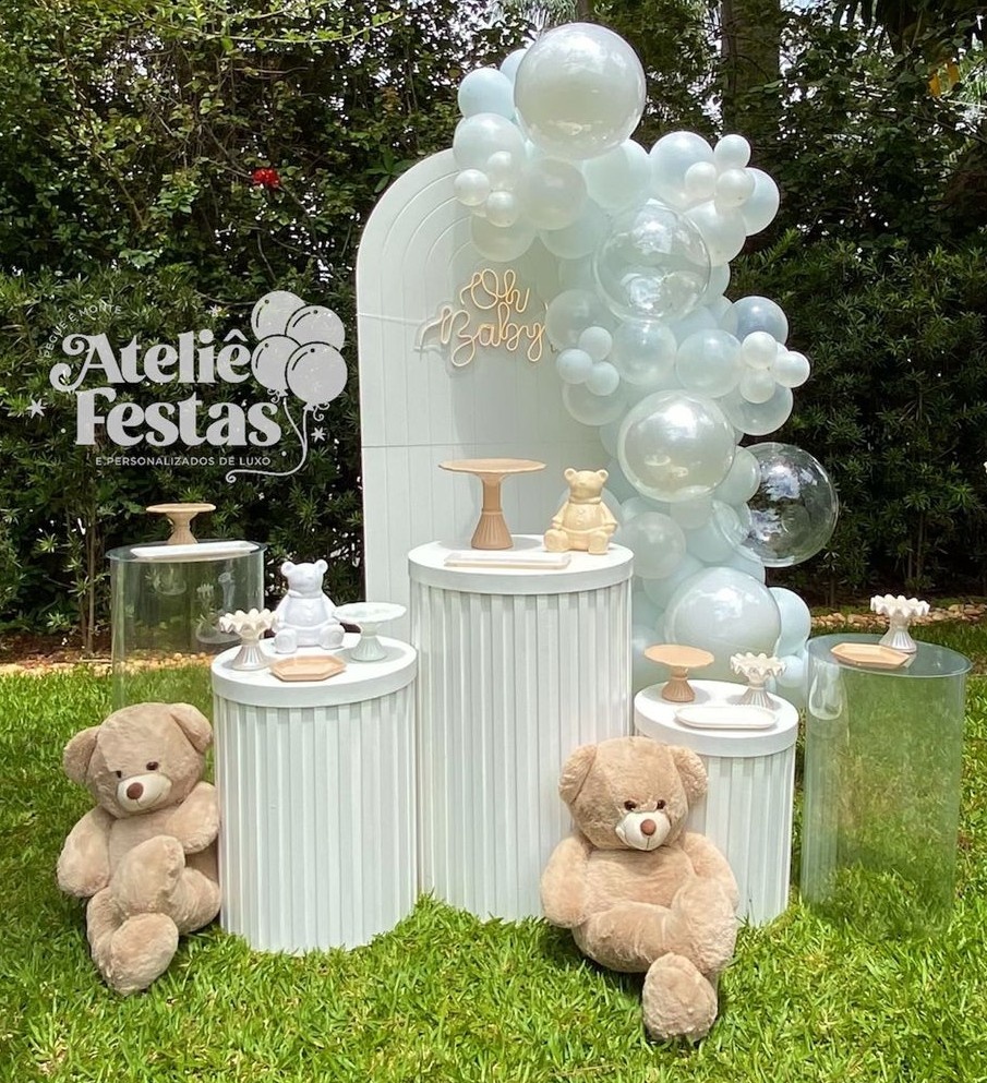 Kit Diamante Chá Revelação Clean - Ateliê Festas