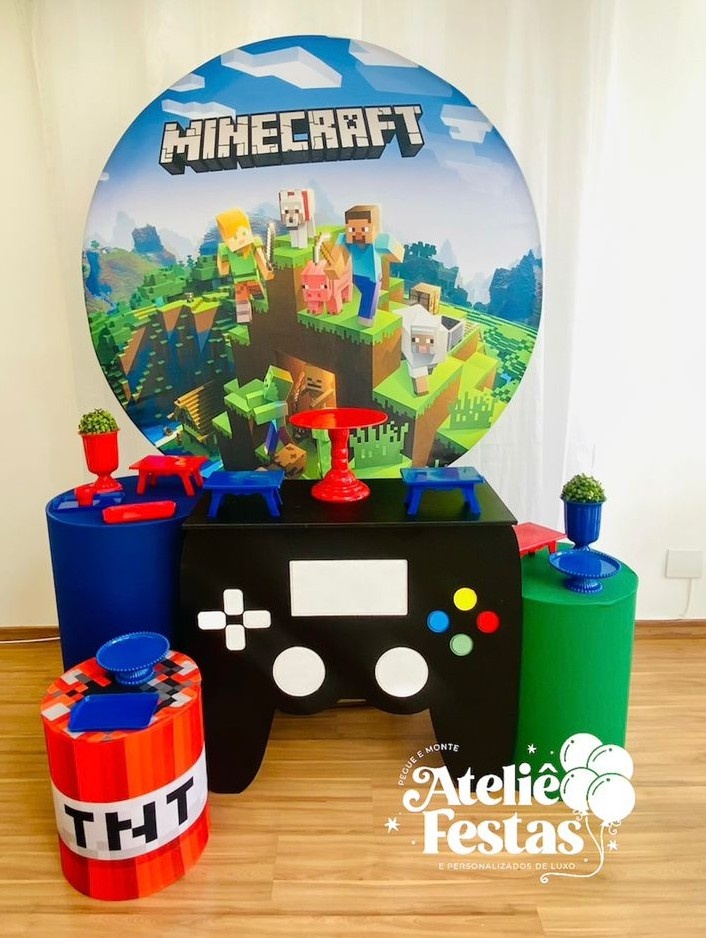 Kit Bronze Minecraft - Ateliê Festas