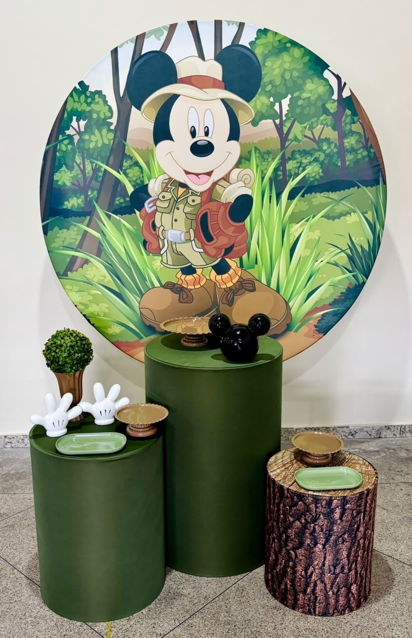 Kit Básico Mickey Safari - Ateliê Festas