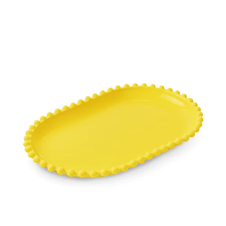 Bandeja Pérola Amarelo Sem Pé - Ateliê Festas
