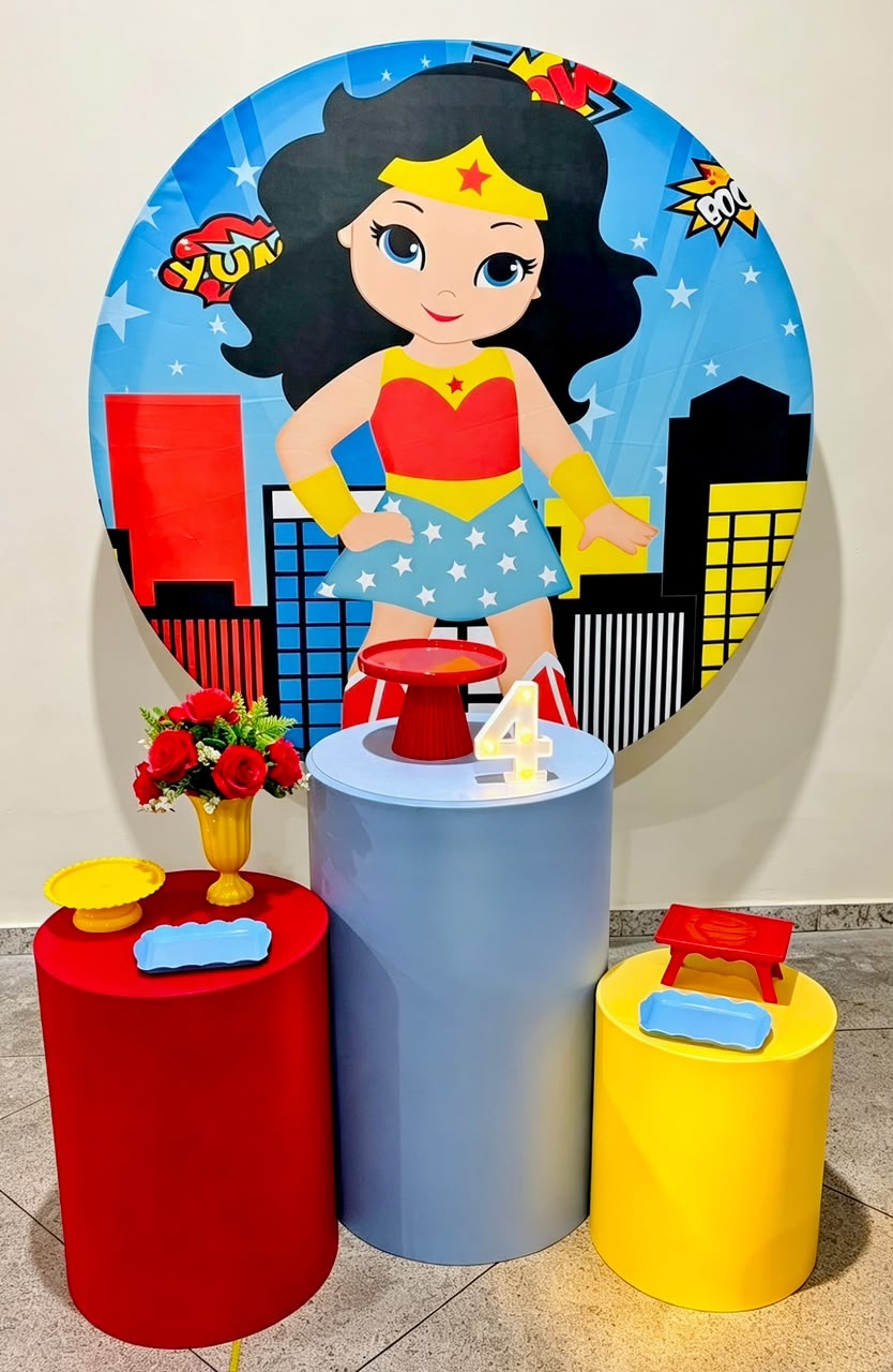 Mulher Maravilha Kit Básico - Ateliê Festas
