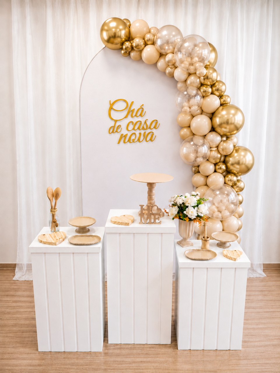 Kit Chá de Casa Nova - Branco - Ateliê Festas