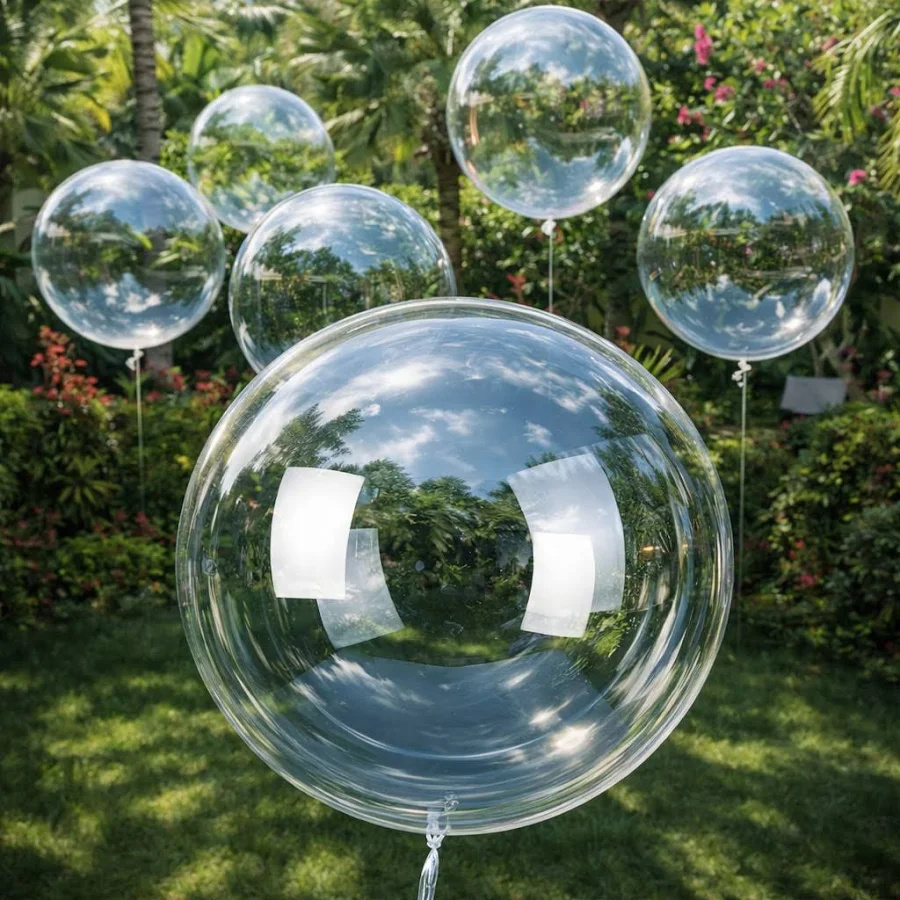 Balão Bubble 24" Transparente - Ateliê Festas