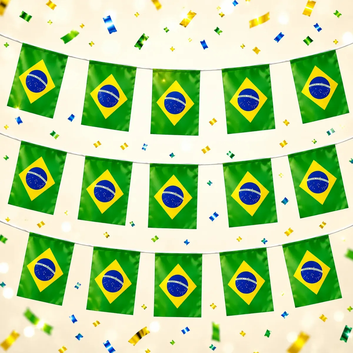 Faixa Bandeirola Do Brasil - Ateliê Festas