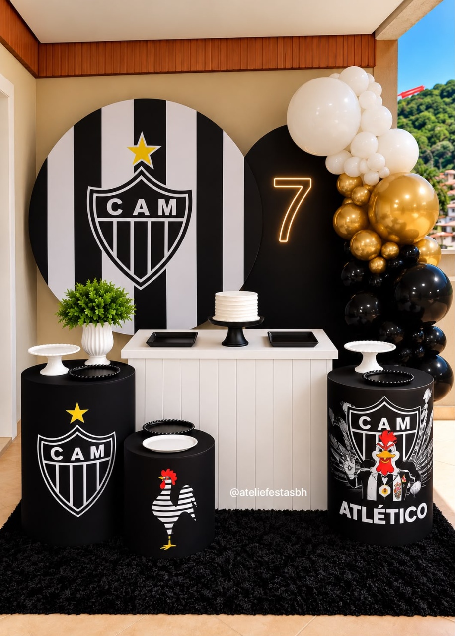 Kit Ouro Atlético Mineiro/Galo - Ateliê Festas