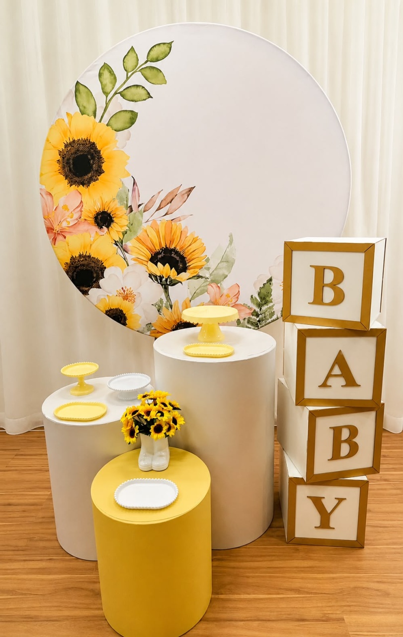 Kit Chá de Bebê Girassol - Ateliê Festas