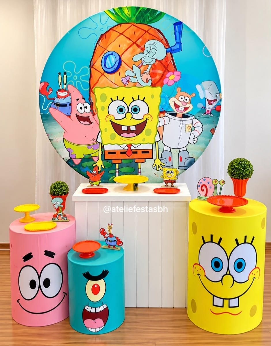 Kit Bronze Bob Esponja - Ateliê Festas