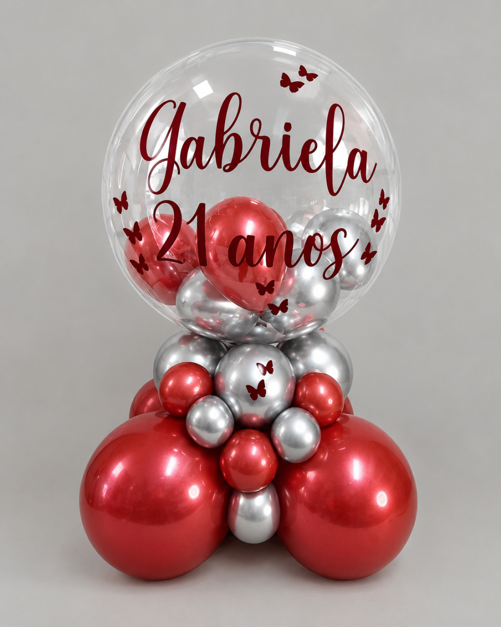 Arranjo Bubble Com Acabamento Cheio Na Base - Ateliê Festas