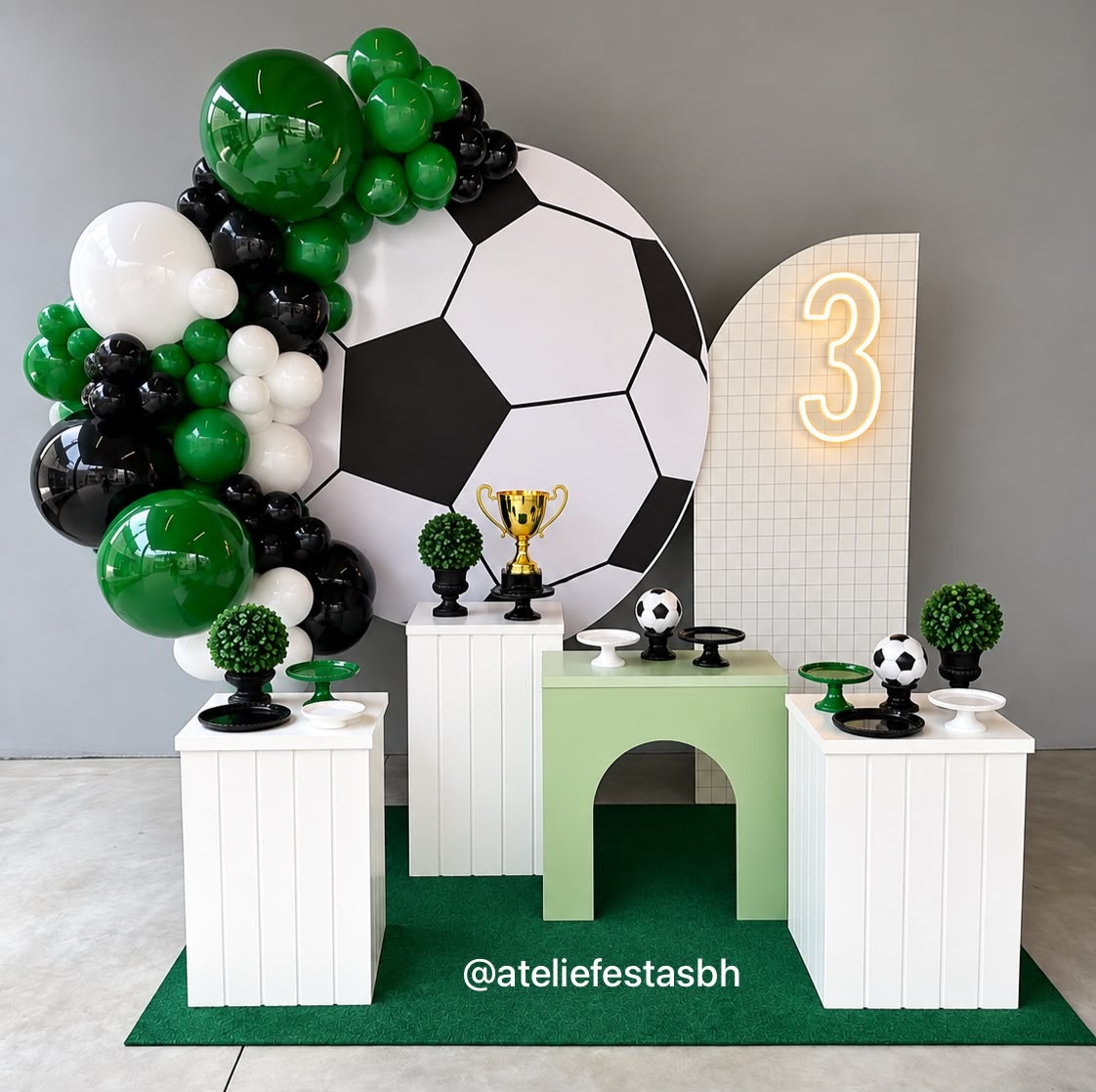 Kit Diamante (Mobília Premium) Futebol - Ateliê Festas