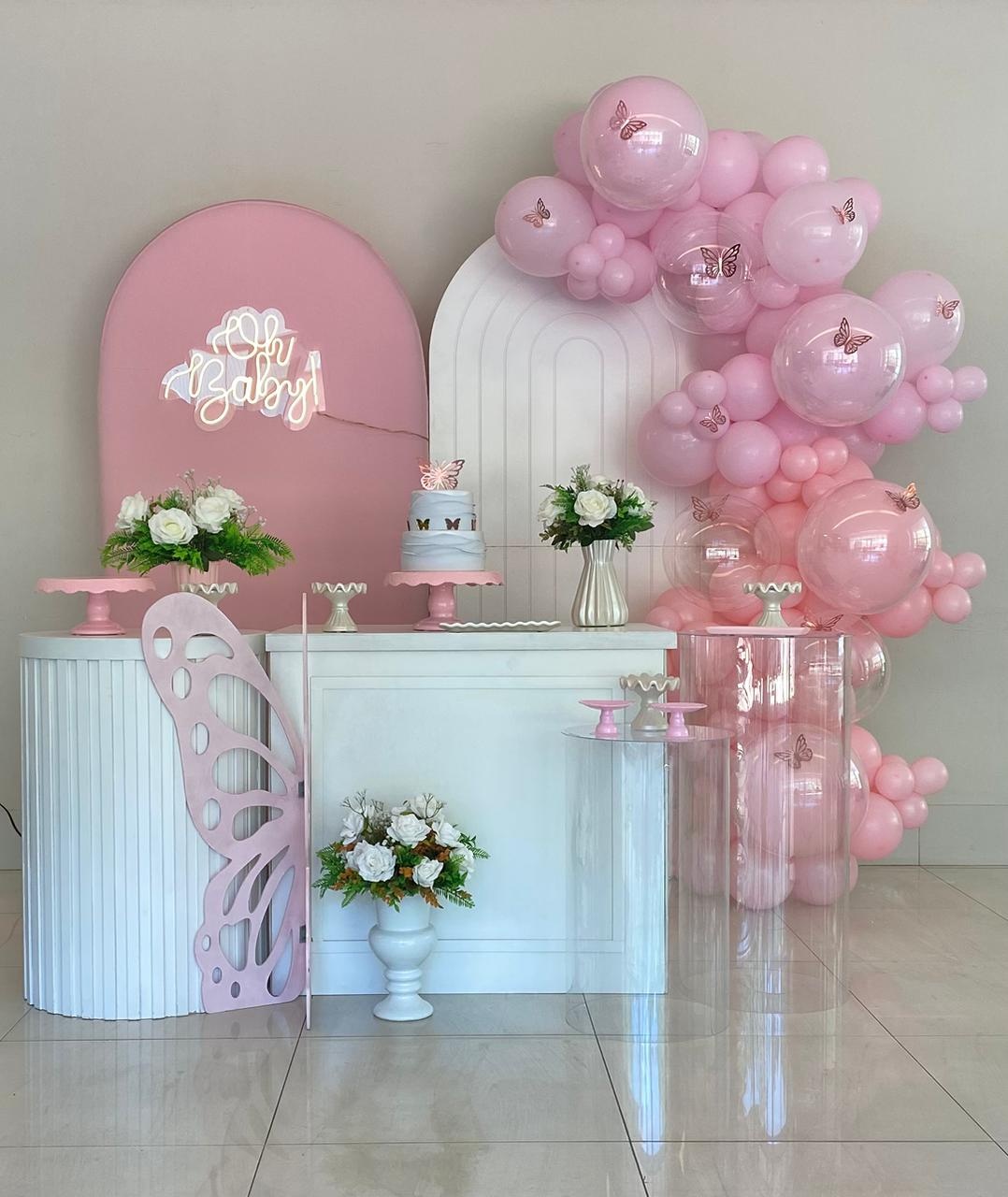 Kit Diamante Chá de Bebê Borboletas - Ateliê Festas