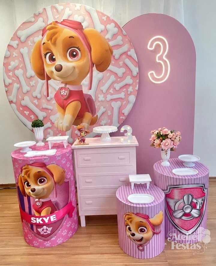Kit Prata Skye - Patrulha Canina - Ateliê Festas