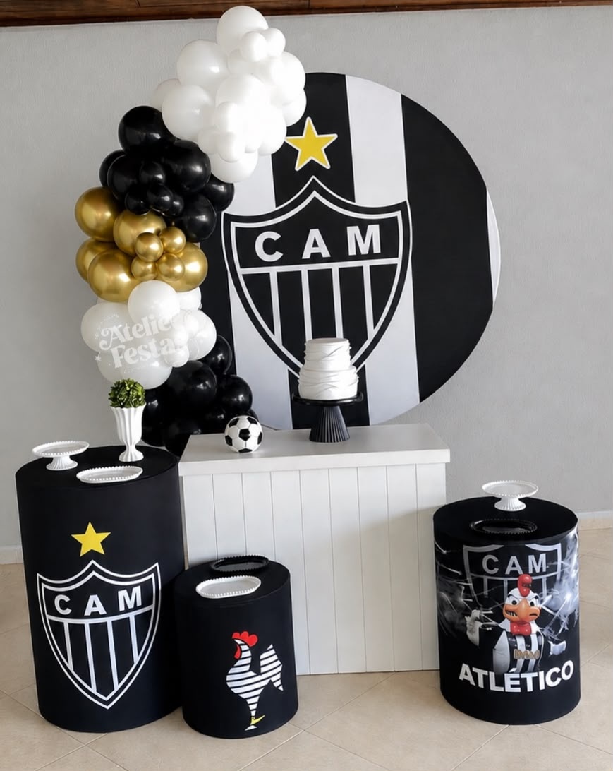 Kit Bronze Atlético Mineiro - Galo - Ateliê Festas