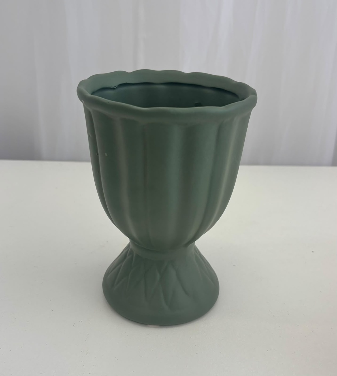 Taça Frisada P Verde Escuro Fosco - Ateliê Festas