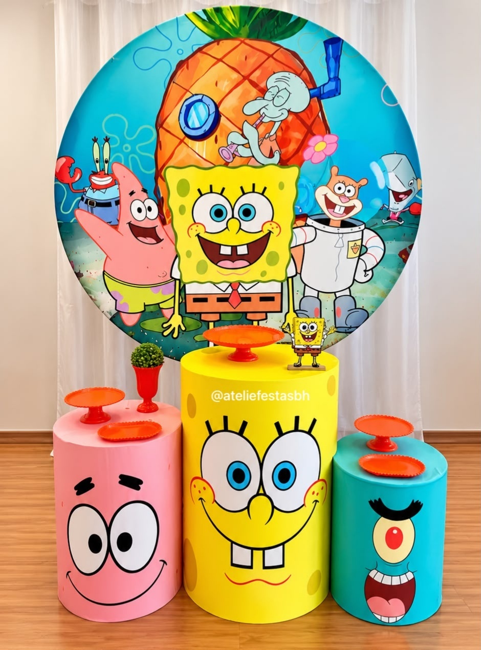 Kit Básico Bob Esponja - Ateliê Festas