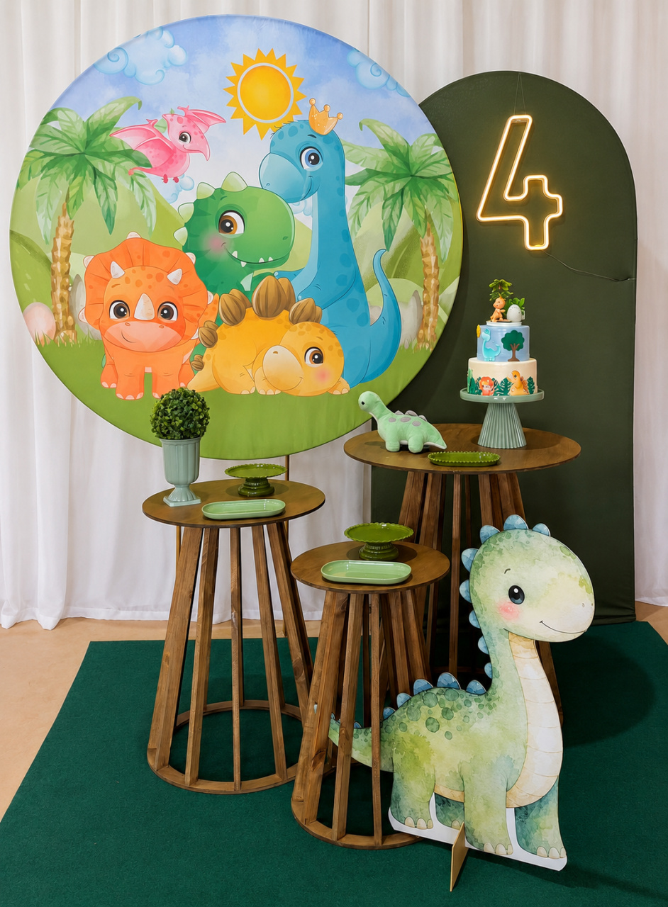 Kit Prata Dino Baby - Ateliê Festas
