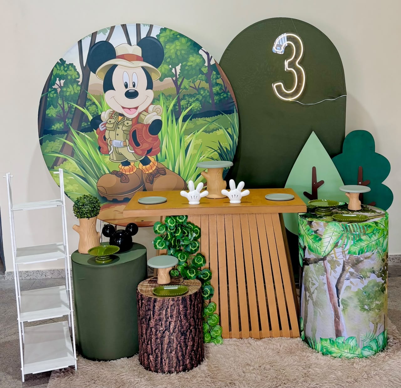 Kit Ouro Mickey Safari - Ateliê Festas