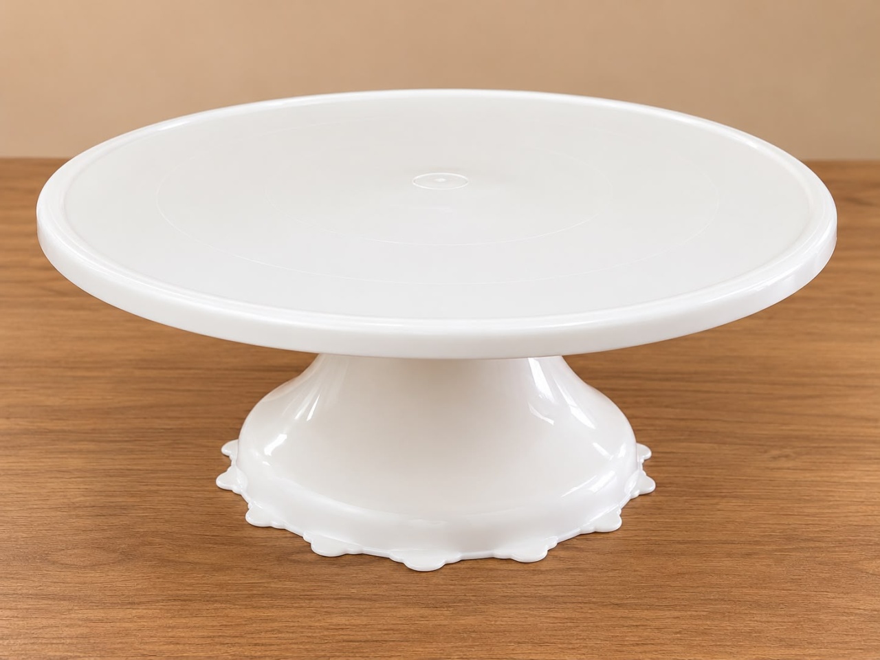 Boleira de Acrílico Branca 30Cm Diâmetro - Ateliê Festas