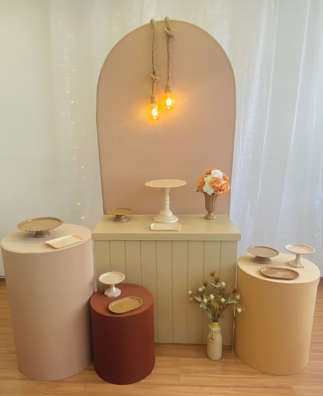 Kit Bronze Tons Terrosos Com Cilindros - Ateliê Festas