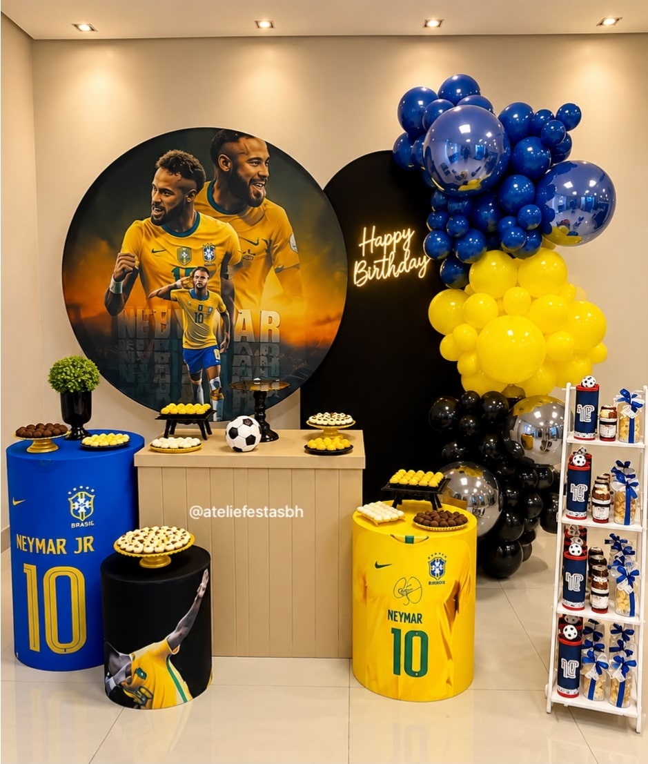 Kit Prata Neymar - Ateliê Festas