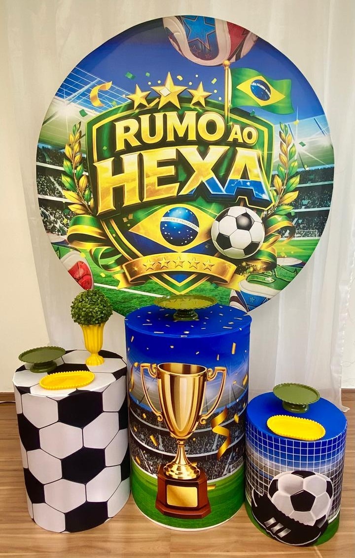 Kit Básico Copa Do Mundo/Brasil - Ateliê Festas