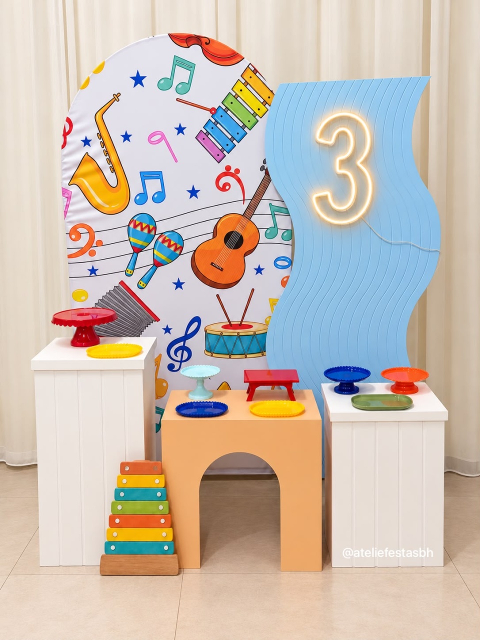 Kit Música/Instrumentos Musicais/Notas Musicais - Ateliê Festas