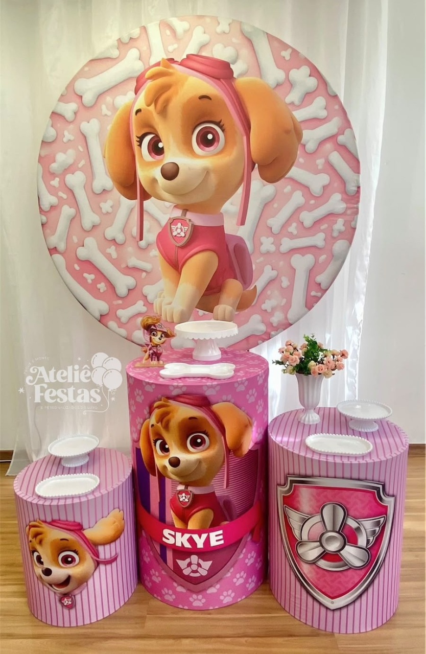 Kit Básico Skye - Patrulha Canina - Ateliê Festas