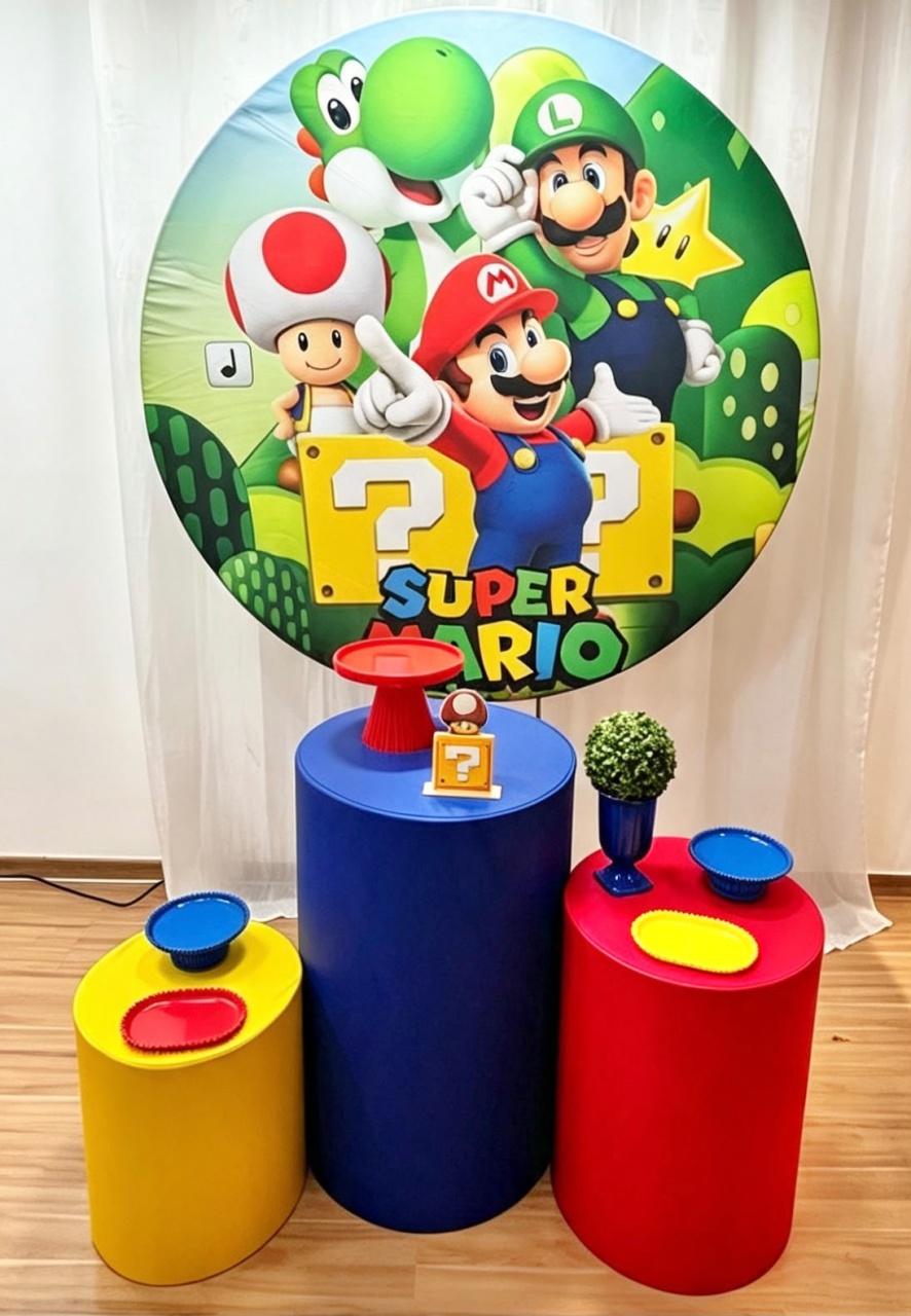 Kit Básico Mario Bros - Ateliê Festas