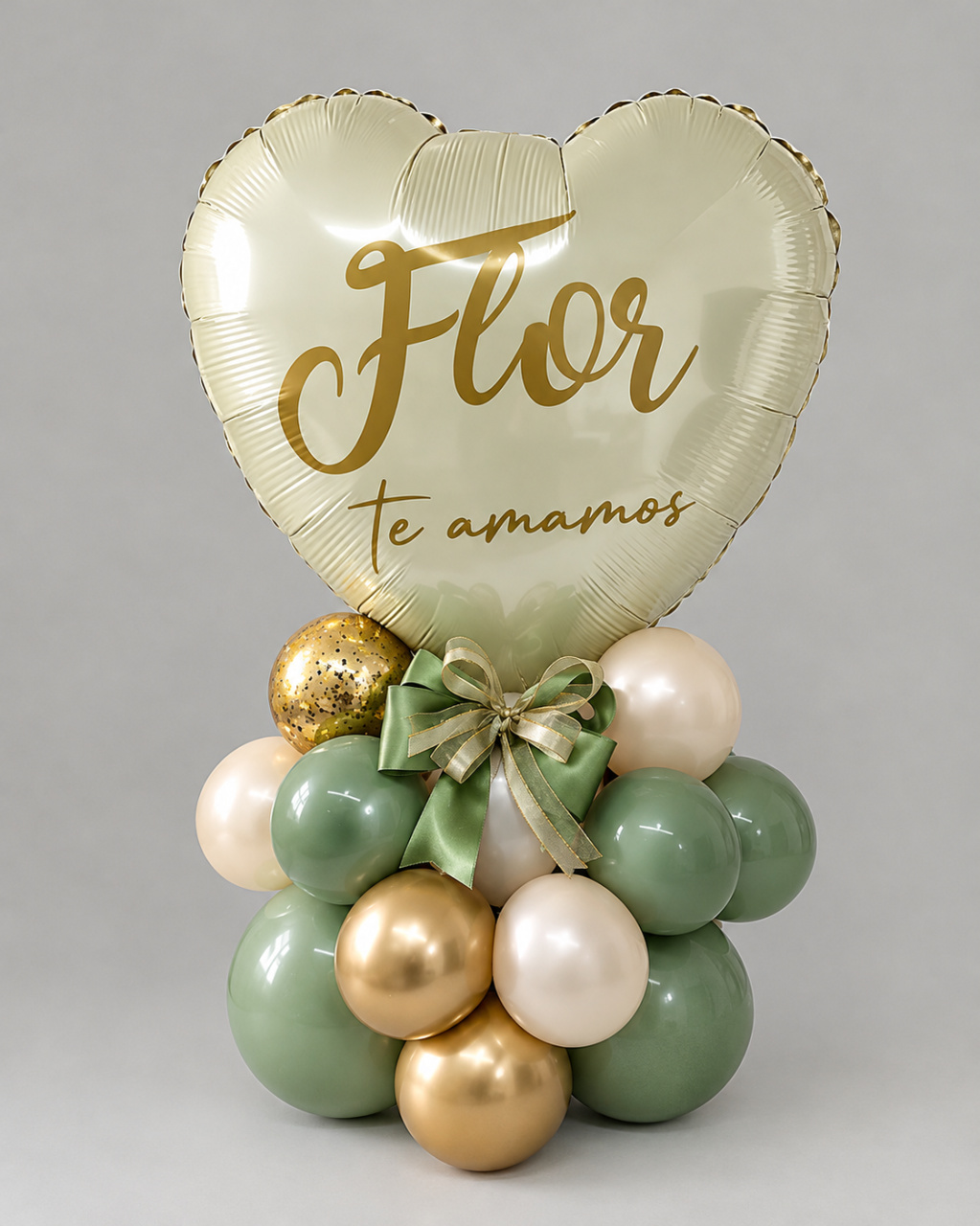 Arranjo Bubble Com Balão Metalizado E Base Cheia - Ateliê Festas