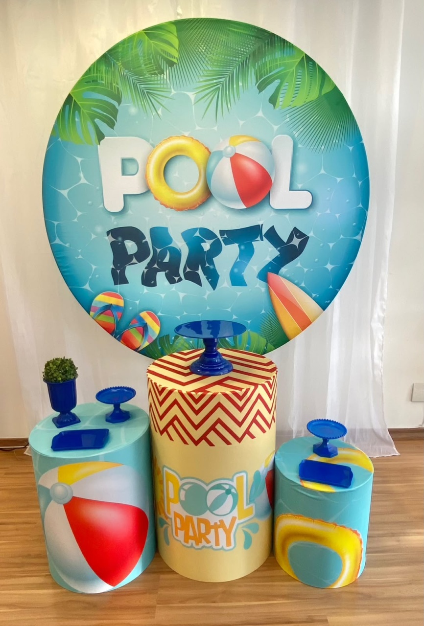 Kit Básico Pool Party Menino - Ateliê Festas