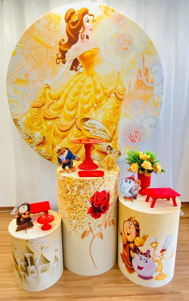 Kit Básico A Bela E A Fera - Ateliê Festas