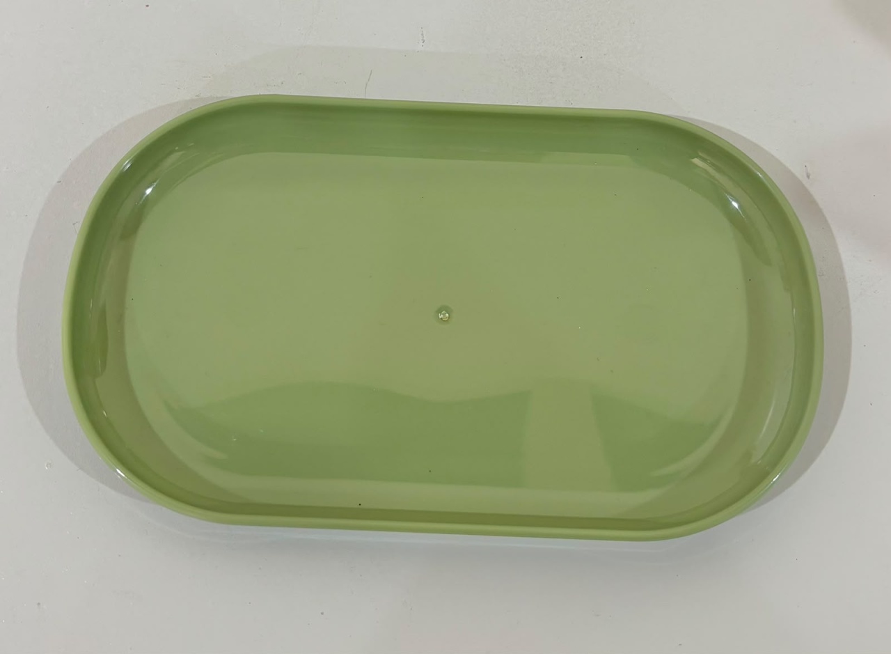 Bandeja Oval Verde Claro (Acrílico) - Ateliê Festas