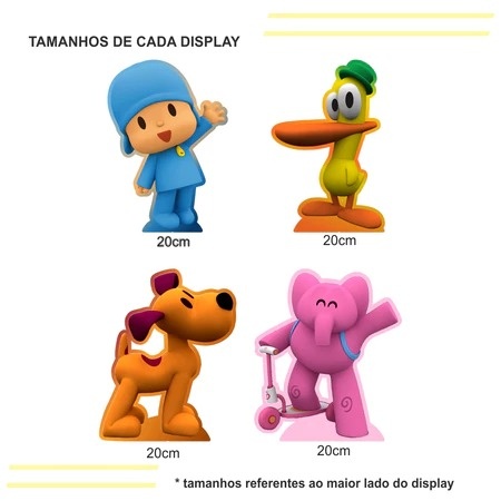 Conjunto de Displays Pocoyo 20Cm Cada - Ateliê Festas
