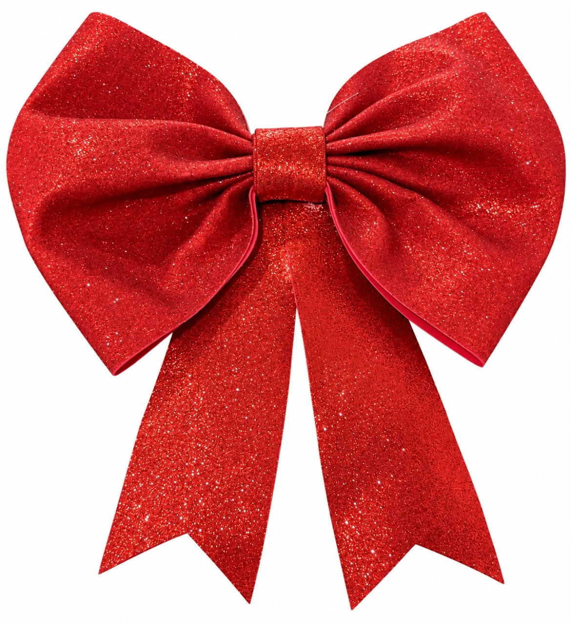 Laço Vermelho Em E.v.a Com Glitter - Ateliê Festas