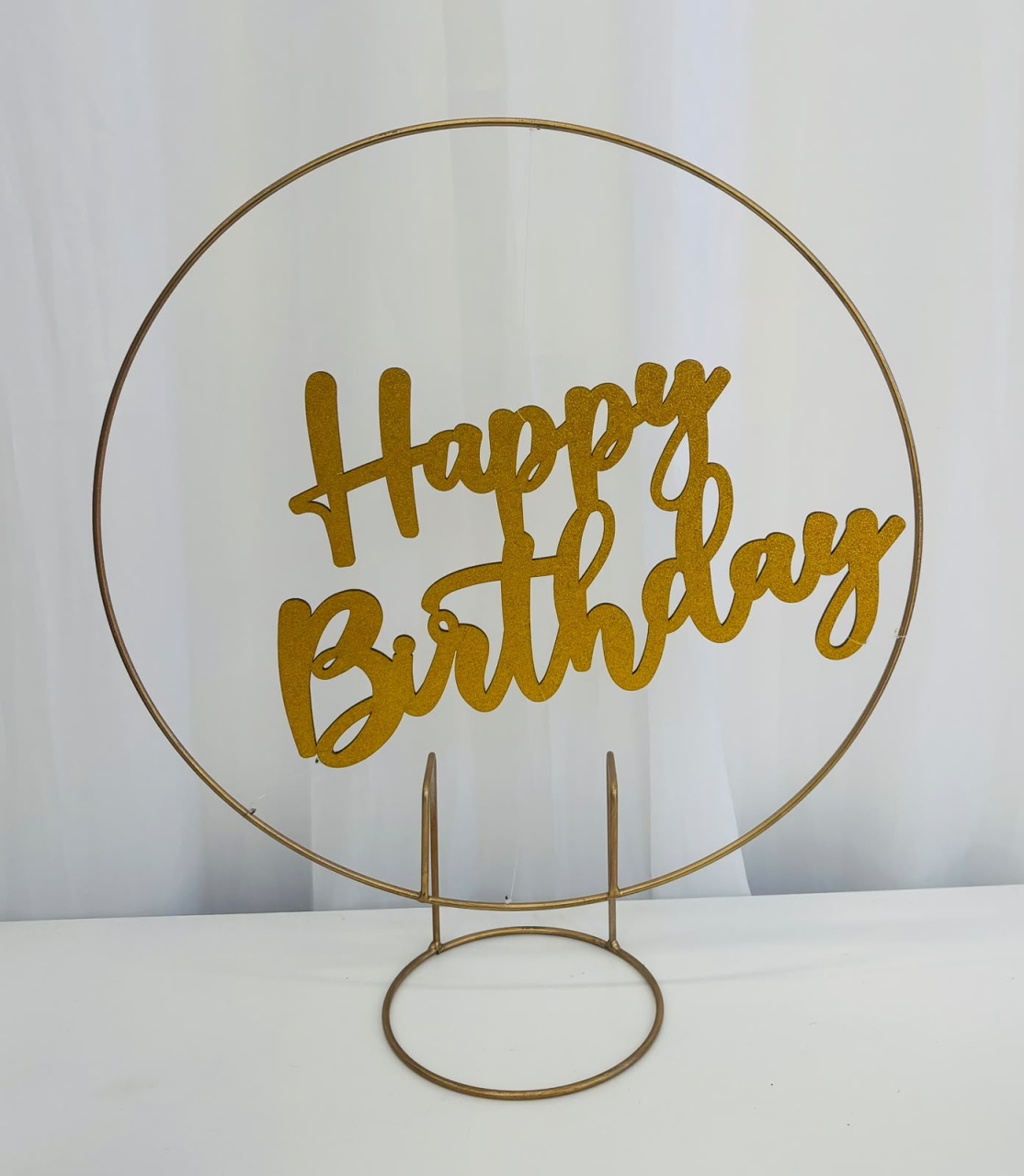 Mini Arco Com Happy Birthday Dourado - Ateliê Festas