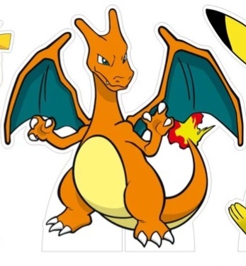 Display de Mesa Pokémon Charizard - Ateliê Festas